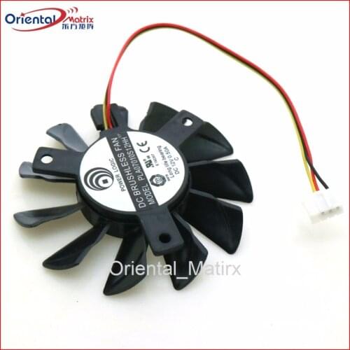 Free Shipping PLA07010S12H 12V 0.50A 65mm 40*40*40mm VGA Fan For MSI Graphics Card Cooling Fan 4Pin 3Wire