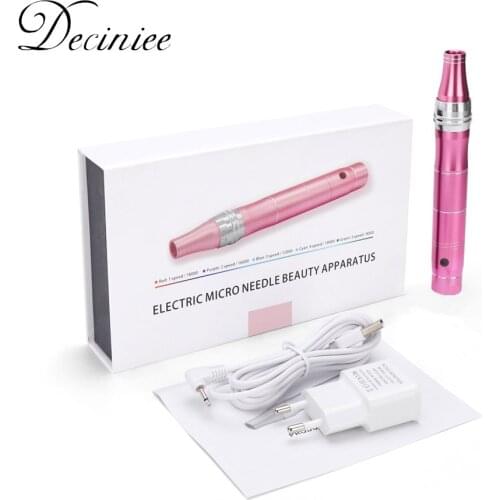 Electric Adjustment Micro needle Pen Skin Tightening Auto Micro Needle Pen Machine Anti Aging Skin Therapy Needles Cartridges
