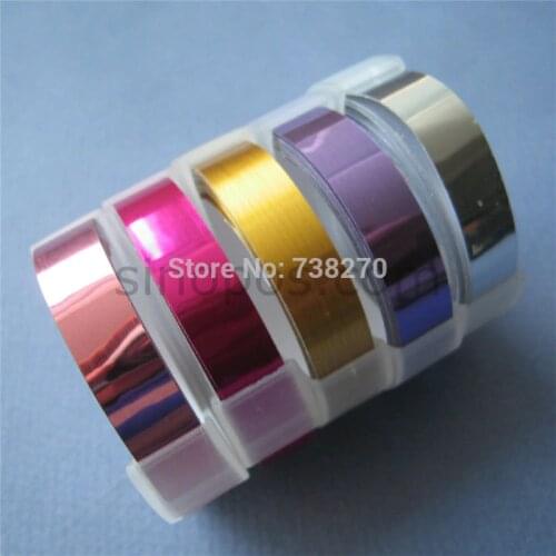 Metallic Tape adhesive 9mm, embossing working with tape writer, DIY handmade masking tape and label, scrapbooking metal tape