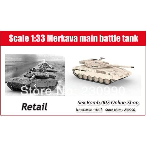 Scale 1:33 Merkava Main Battle Tank Of Israel 3D Paper Craft Models DIY Assembled Car Paper Modeling Toys For Children Adult