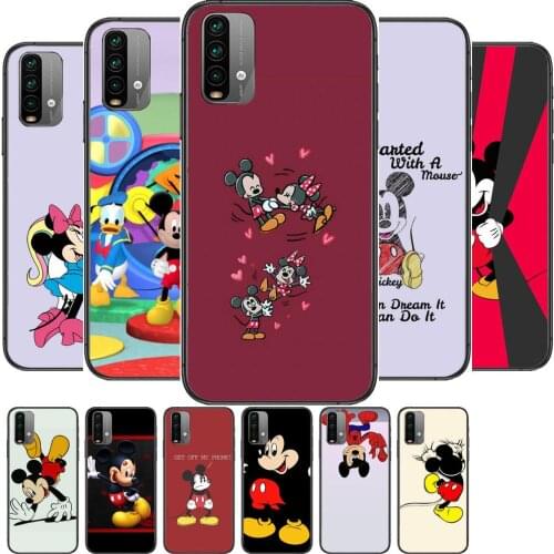 Cute Mouse Mickey Phone Case For XiaoMi Redmi 11 lite 9C 8A 7A Pro 10T 5G Anime Cover Mi 10 Ultra Poco M3 X3 NFC 8 SE cover