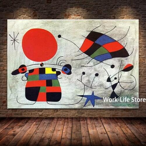Canvas Pictures Wall Art HD Prints Home Decoration Spanish Joan Miro Paintings Nordic Creative Poster Modular For Children Room