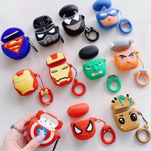 Earphone Case For Airpods Silicone Cartoon Cover for Air pods 1/2 Cute Earphone Case Headphone case for Earpods