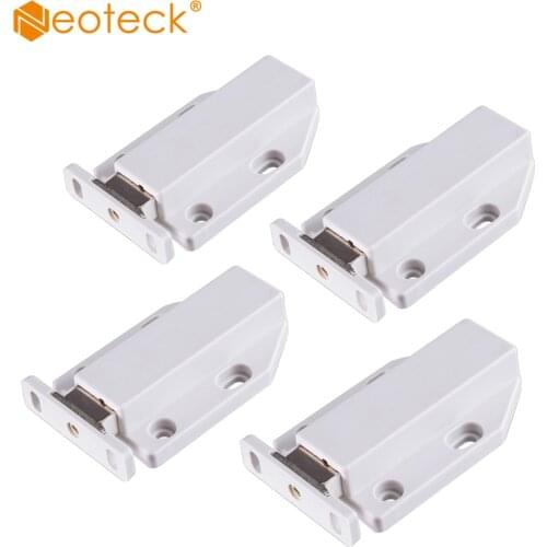 Neoteck 4pcs Touch Latch Push-To-Open For Release Cabinet Large Doors Catches Latch
