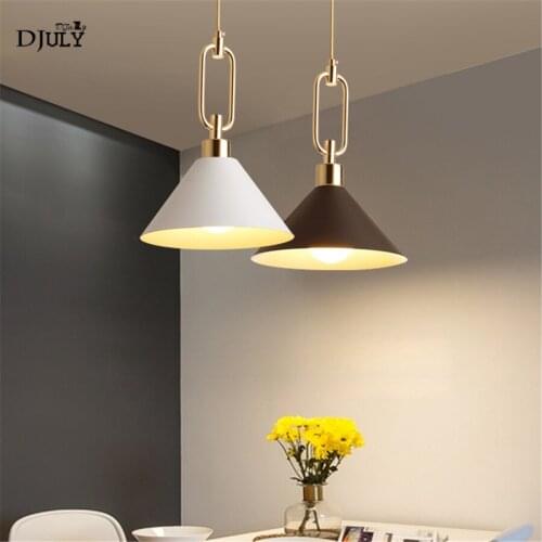 Nordic Minimalism Horn Pendant Lights for Kitchen Living Room modern home deco led Hang lamp Colorful Dining Room Light Fixtures