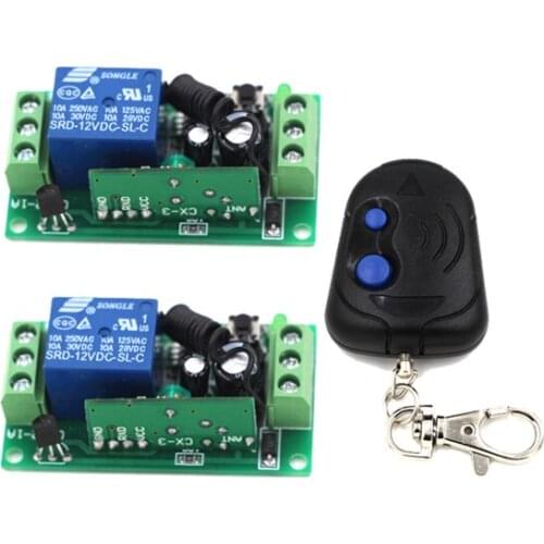 DC9V/24V 1 CH 1CH 10A Wireless Remote Control Switch RF Wireless Remote ON/OFF 2CH Transmitter Receiver 315Mhz/433MHZ