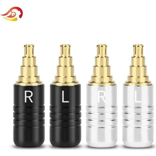 QYFANG Beryllium Copper DIY Earphone Pin For IE40 Pro Solder Cable Wire Connector Audio Jack Aluminum Alloy HiFi Headphone Plug
