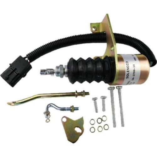 Engine Stop Solenoid SA-3799-24 6290050 Fuel Shutdown Solenoid for Deutz Bosch 1751ES RSV 24V