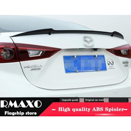 For Mazda 3 Axela Spoiler 2014-2018 Mazda 3 Axela Spoiler NF RUIYI ABS plastic Material Car Rear Wing Color Rear Spoiler