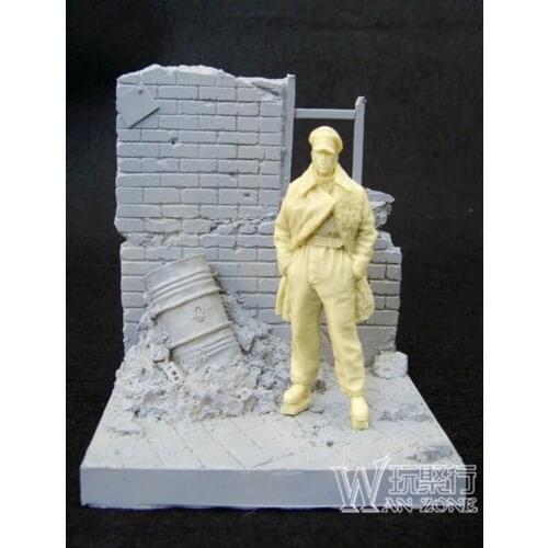 1:35 Soldier scene platform Battlefield Ruin Base 6.5x6.5 x8cm