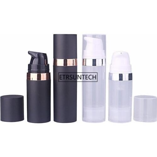 100pcs 5ml/10ml/15ml Emulsion vacuum bottle, airless bottle pump lotion refillable packing bottles F3202