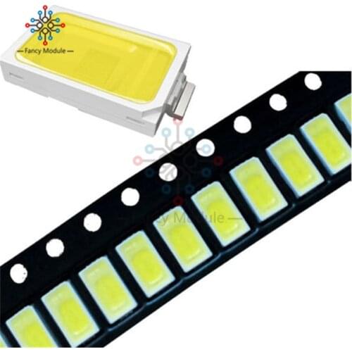 100 pcs SMD 5730 Diode White SMD5730 0.5W LED 5630 6000k 6500k Super Bright Chip SMD5630 5730SMD 150mA PCB SMT Emitting Diode