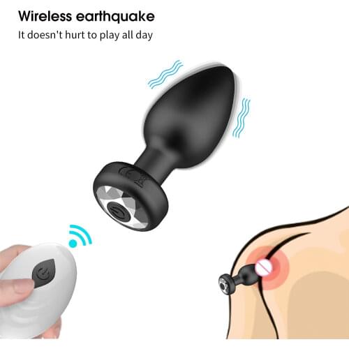 Vibrator Plug Anal Female Vibrators Male Wireless Prostate Anus Plug Portable Gay Sex Toys Waterproof Massager Couple 10 Modes