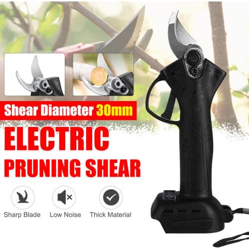 Professional Cordless Electric Pruner Pruning Shear Efficient Cutter Fruit Tree Branch Pruner Shears for Makita Battery 30mm