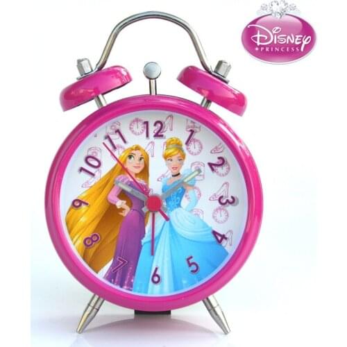 Disney Alarm Clock Frozen alarm clock Mickey Family clock Princess alarm clock Student alarm clock Bed bedroom metal alarm clock