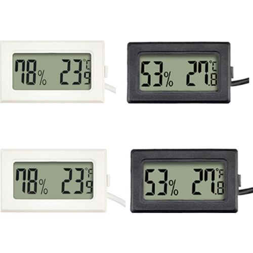 1Pc Mini Indoor Thermometer Digital LCD Temperature Sensor Humidity Meter Thermometer Hygrometer Gauge Fridge Thermometers