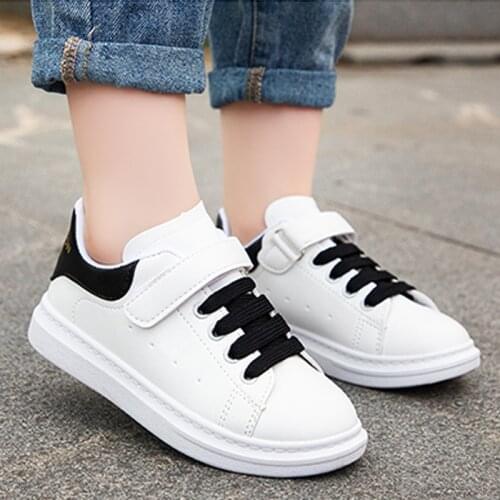 Kids Shoes for Girls Boys 2021 Autumn New Running Shoes Fashion White Shoes Kids Casual Shoes Breathable Student Shoes All-match