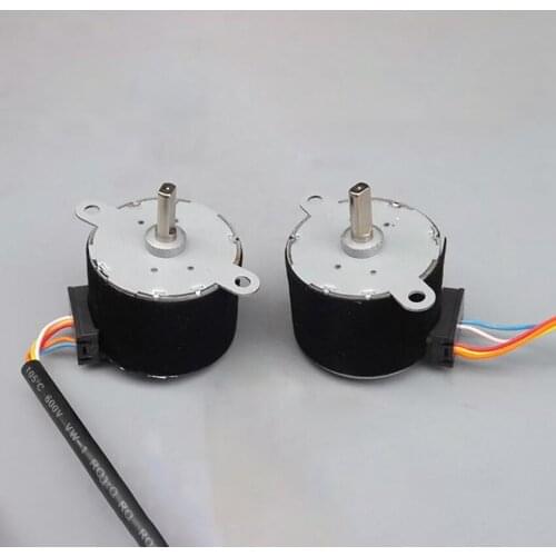 1 Pair 4-phase 35 Stepper Motor DC12V Gear Motor Permanent Magnetic Reduction Ratio Stepping Electric Machine