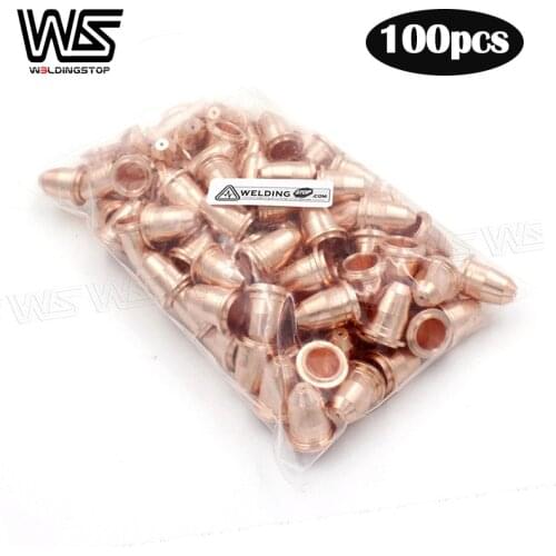 PD0116-08 PD0116-06 Nozzle Tips 0.6mm 0.8mm for Trafimet Plasma Cutter Torch S45 IPT-40 PT40 IPT-60 PT60 PKG/100