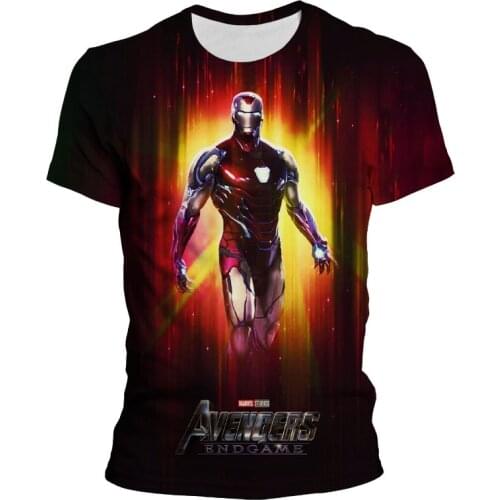 3D printed New Casual Summer Men t shirt Fahsion Children Iron Man T-shirt Harajuku Male Women Kids Short sleeve shirts