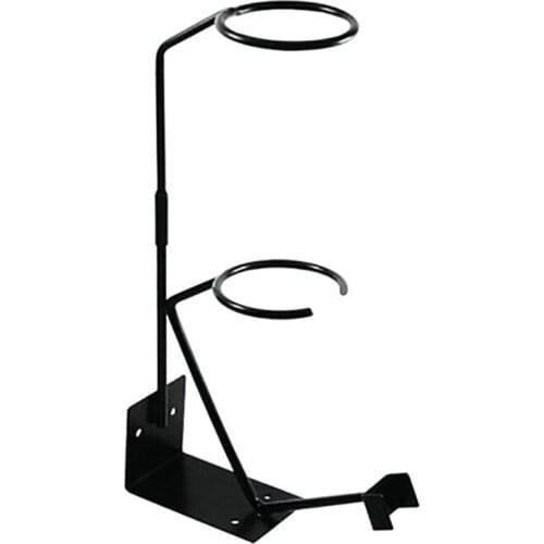 Gravity Feed Paint Spray Gun Holder Stand with Strainer Holder, Wall or Bench Mount Detachable Air Spray Gun Holder, Black