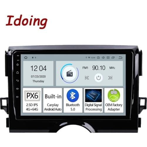 Idoing PX6 Car Android Auto Carplay Radio Player For Toyota Reiz Mark X 2011-2016 GPS Navigation Head Unit Plug And Play Stereo
