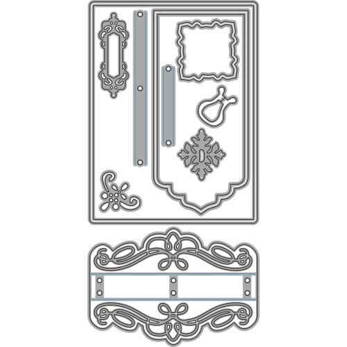 JMCRAFT Flower Paper Card Creeting Card #3 Metal Cutting Dies for DIY Scrapbook Handmade Paper Craft Metal Steel Template Dies