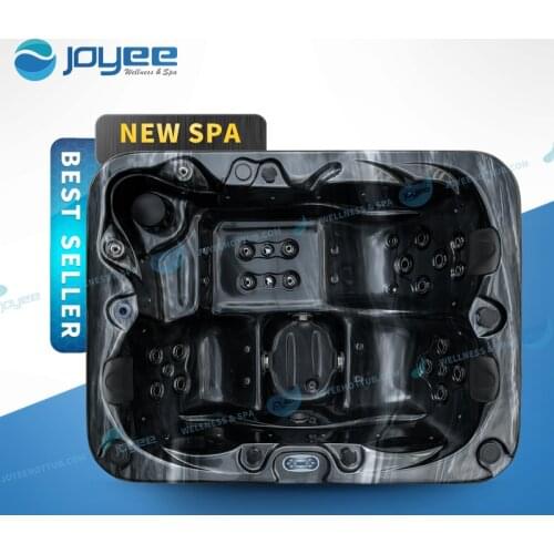 JOYEE Small Size Black Acrylic Balboa Hot Tub Garden Leisure Spa Outdoor Whirllpool Jacuzzi