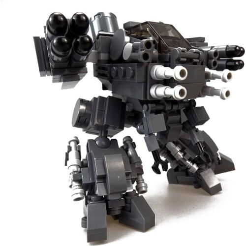 Robots Building Blocks Toy 10cm Manned Mech Warrior Action Figure Model Toys For Children Anime Soldier Assemble Bricks Dolls