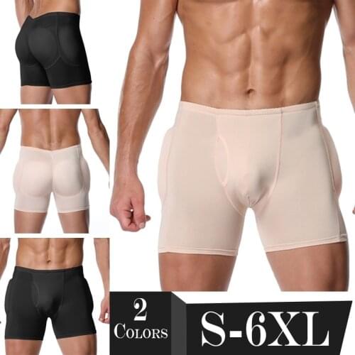 Men Butt Lifter Shapewear Shaper Control Hip Pads Enhancer Slimming Shorts Underwear Boxer Brief Padded Buttlifter Thigh Sheath
