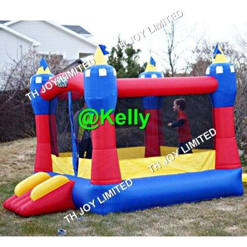 Easy set up inflatable bouncer for home use, garden inflatable bouncy jumper for kids, portable inflatable air trampoline park