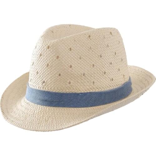Connectyle Toddler Infant Baby Boys Summer Straw Hat Kids Fashion Fedora Beach Sun Play Hat