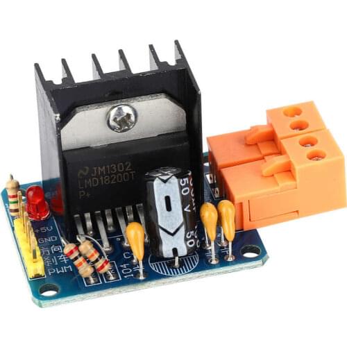 Adjustable Speed H-Bridge DC Stepper Motor Drive Module LMD18200 3A 75W servo Motor driver With Power Indication