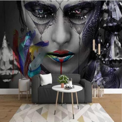 Cartoon Simple illustration colorful beauty 3d Wallpaper for Wall Decoration Painting Home Improvement Nonwovens Wallpaper