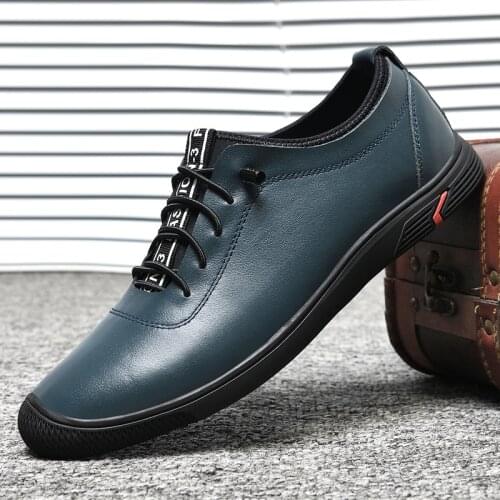 Nature Leather Men Luxury Mens Casual Shoes Breathable Genuine Leather Leisure Walking Loafers Handmade Business Rubber Flats