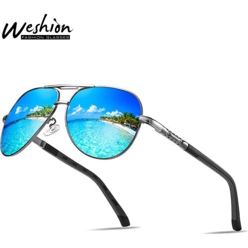 2021 New Pilot Sunglasses Men Embossing Leg Coating Classic Sun Glasses Male Outdoor Driving Fishing Eyewear With Accessories