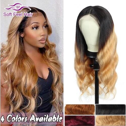 Soft Feel Hair Body Wave Lace Front Human Hair Wigs 13x4 Transparent Lace Wig Remy Brazilian Wig For Black Women 150% Density
