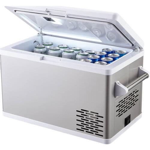 Drop shipping 35/52L DC 12/24V mini Car Fridge refrigerator compressor Portable Fridge Car Refrigerator 12Volt Car Freezer