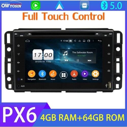 PX6 4+64G Android 10 Radio GPS for GMC Yukon Chevrolet Silverado 1500 2500 3500 Impala Bluetooth 5.0 Tethering DSP CarPlay Auto