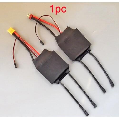 1PC 12V-24V Bidirectional Brushed ESC High Power Electric Speed Controller with XT60/T Plug for RC Tug Boat 997 Motor Parts