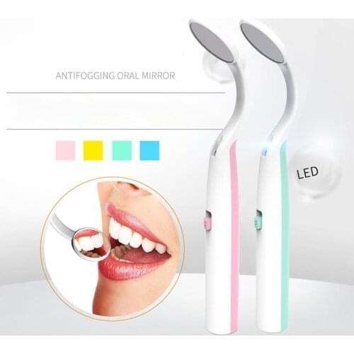 Dental Endoscope Led Luminous Dental Mirror With Light High Definition Anti-fog Dental Inspection Tool