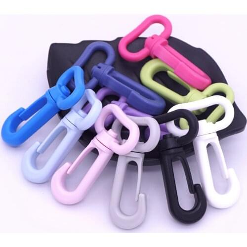 Sutoyuen 10pcs Plastic Snap Hooks Rotary Swivel Backpack Belt Straps Buckles Clasp Garment Webbing 25mm