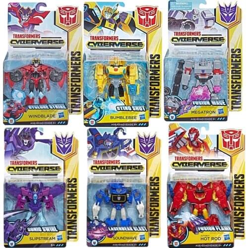 Hasbro TransFormers Cyberverse Bumblebee Megatron Soundwave Windblade Slipstream Model Anime Figures Favorites Collect Ornaments