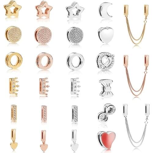 High quality exquisite new 925 REFLEXIONS CLIP CHARMS original DIY fashion jewelry suitable for popular charm bracelet
