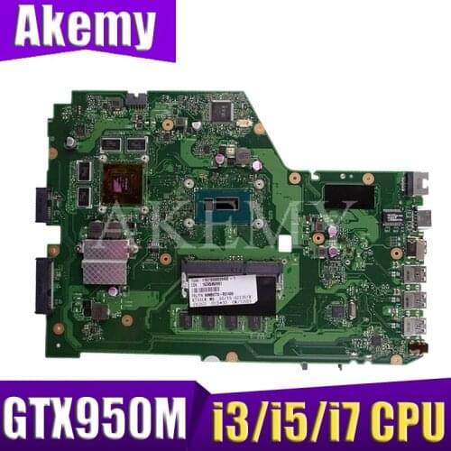 X751LX motherboard For Asus X751L K751L X751LK X751LX laptop motherboard X751LX Mainboard GTX 950M