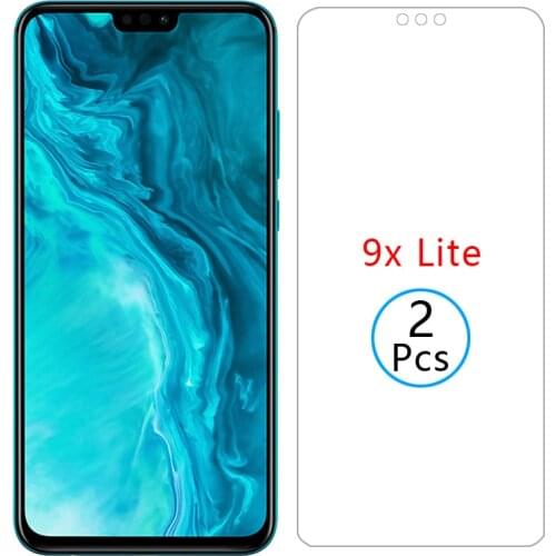 Protective glass on honor 9x lite screen protector tempered glas for huawei honer 9 x x9 light 9xlite 6.5 huawe huwei hawei onor