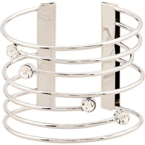 Alloy Rhinestone Bangle For Women Luxury Multilayer Bangle Female For Girl Friends New Fashion 2018