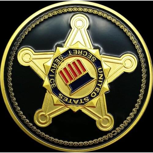 USA Secret Service Gold Commemorative Coin Seal Of The President Military Challenge Collection Gifts