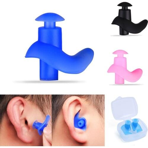 1 Pair Soft Ear Plugs Environmental Silicone Waterproof Dust-Proof Earplugs Diving Water Sports Swimming Accessories