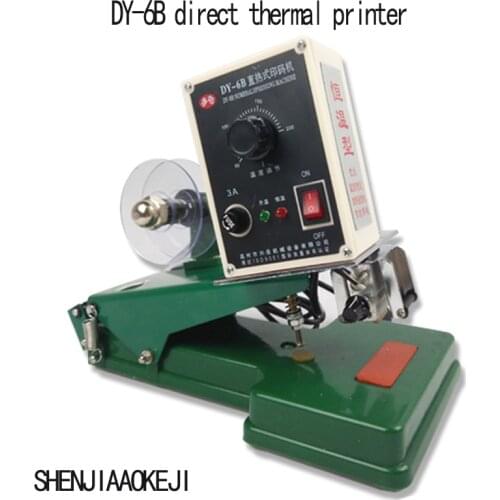 1pc Direct thermal constant temperature Color band code machine DY-6B Print the production date Printing machine 220V